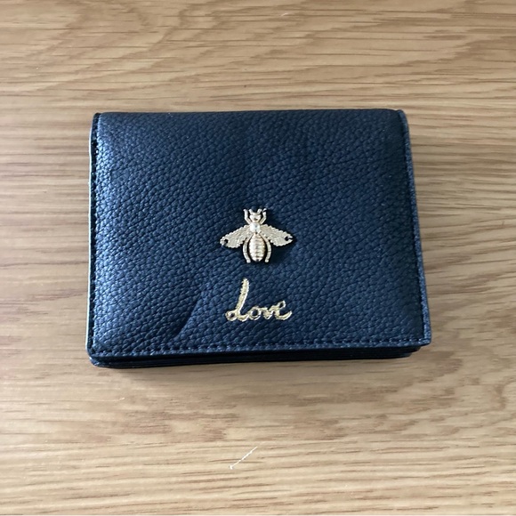Dream Control Black Bilfold Small Wallet with Front Detail Bee & Love - NWOT - Picture 7 of 7